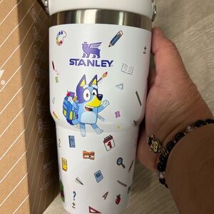 Stanley Bluey blue & White Tumbler with Fun Graphics
